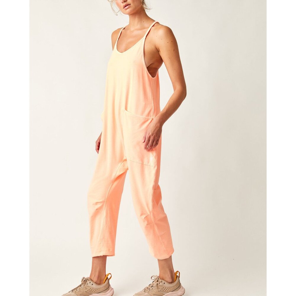 NWOT Free People FP MOVEMENT Hot Shot Onesie Melon size L - Picture 4 of 16